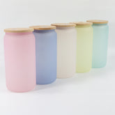 16oz Sublimation Bamboo Glass - Cold Color Changing